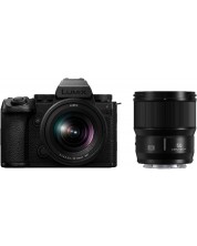 Безогледален фотоапарат Panasonic - Lumix S5 IIX + S 20-60mm, f/3.5-5.6 + S 50mm, f/1.8